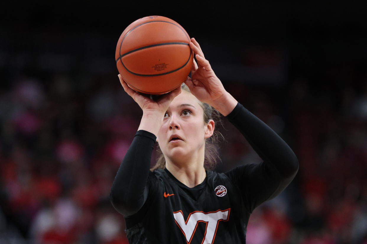 Virginia Tech's Elizabeth Kitley is one of the best centers in the nation. (Andy Lyons/Getty Images)