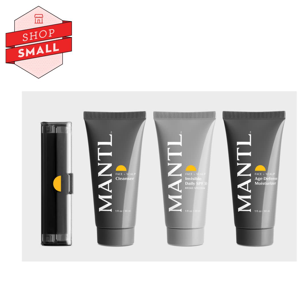 <p><a href="https://go.redirectingat.com?id=74968X1596630&url=https%3A%2F%2Fwww.mantl.co%2Fproducts%2Fstarter-kit&sref=https%3A%2F%2Fwww.goodhousekeeping.com%2Fholidays%2Fgift-ideas%2Fg399%2Fgifts-for-men%2F" rel="nofollow noopener" target="_blank" data-ylk="slk:Shop Now;elm:context_link;itc:0;sec:content-canvas" class="link rapid-noclick-resp">Shop Now</a></p> <p>Mantl Skin & Scalp Care for Bald and Balding Men </p> <p>mantl.co</p> <p>$36.00</p>