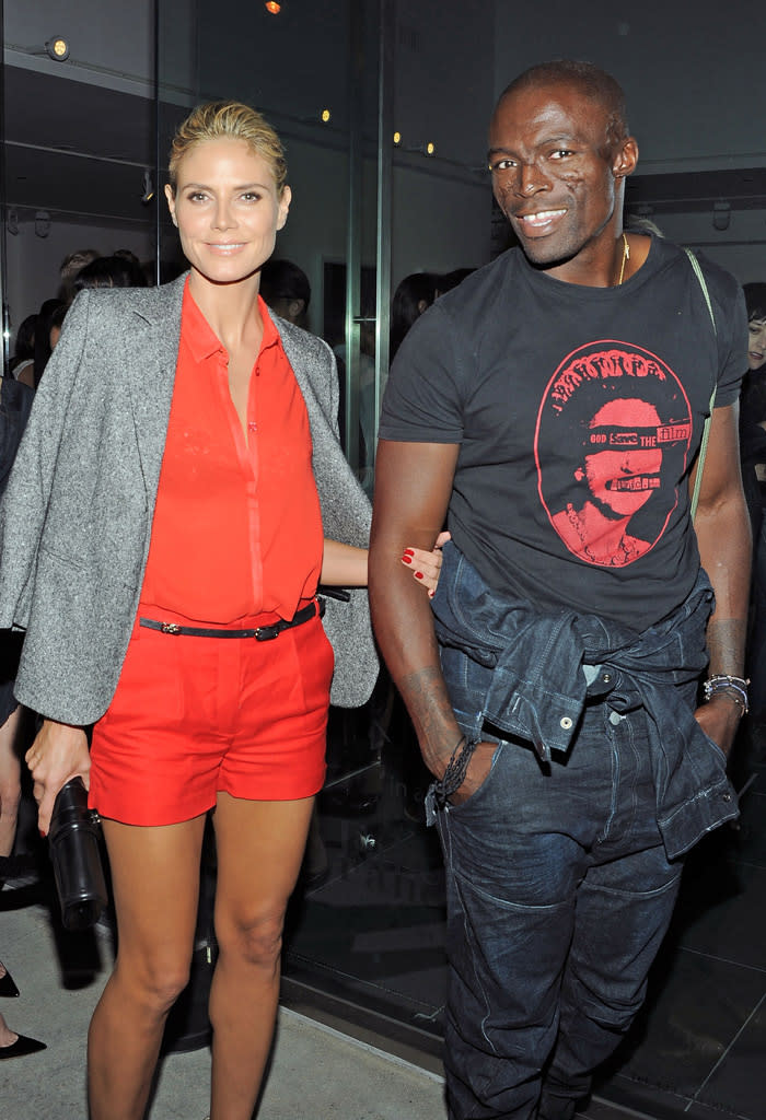 Heidi Klum and Seal, who were so in love that they renewed their vows every year to commemorate their wedding anniversary, shocked everyone when they announced in January that they had split after seven years as (serenading) husband and (supermodel) wife. Not surprisingly, the tone between the parents of four quickly switched from lovey-dovey to hostile, and after Klum began dating her bodyguard Martin Kirsten in the summer, Seal made a comment to TMZ cameras that she was "fornicating with the help." Seal has since apologized.