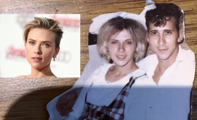 Scarlett Johansson, left, says she’d like to hang out with a woman named Geraldine, middle, who was photographed in 1967. Photos from AP and Imgur.