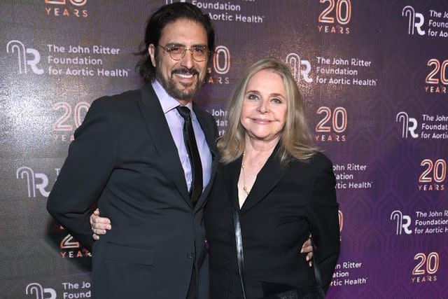 Araya Doheny/Getty Ted Monte and Priscilla Barnes at the John Ritter Foundation event