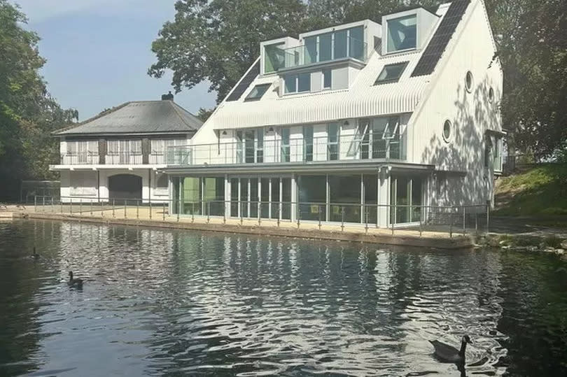 The lakeside Dolphin Women's Centre and cafe in Ward End Park