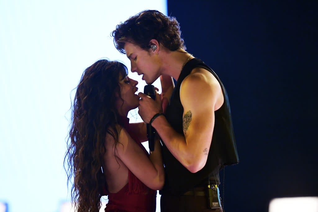 Camila Cabello and Shawn Mendes perform onstage during the 2019 American Music Awards  (Getty Images)