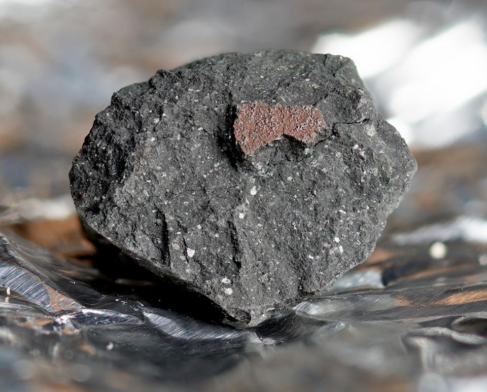 Somebody in England found an extremely rare meteorite from the early solar system in their driveway.