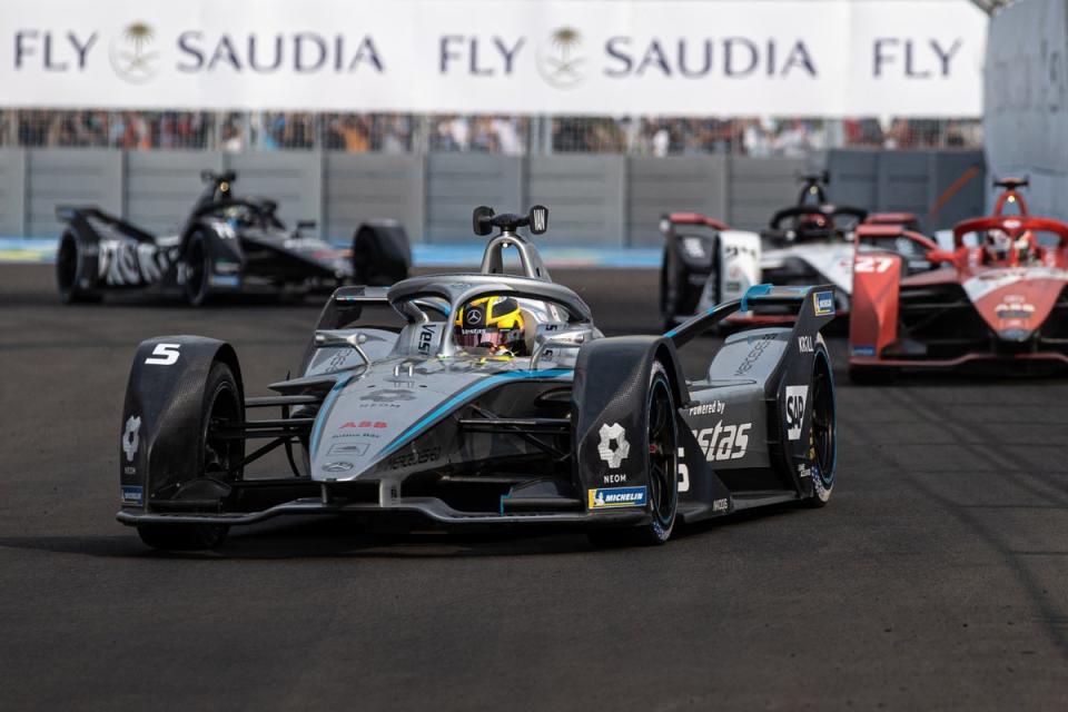 Mercedes-EQ driver Vandoorne has a 36-point lead at the top of the Formula E standings with two races to go (Getty Images)