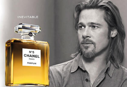 actor Brad Pitt is confirmed as the next face of Chanel's classic  fragrance, Chanel no. 5
