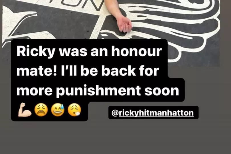 Ricky appeared pleased with their session -Credit:Olly Murs Instagram