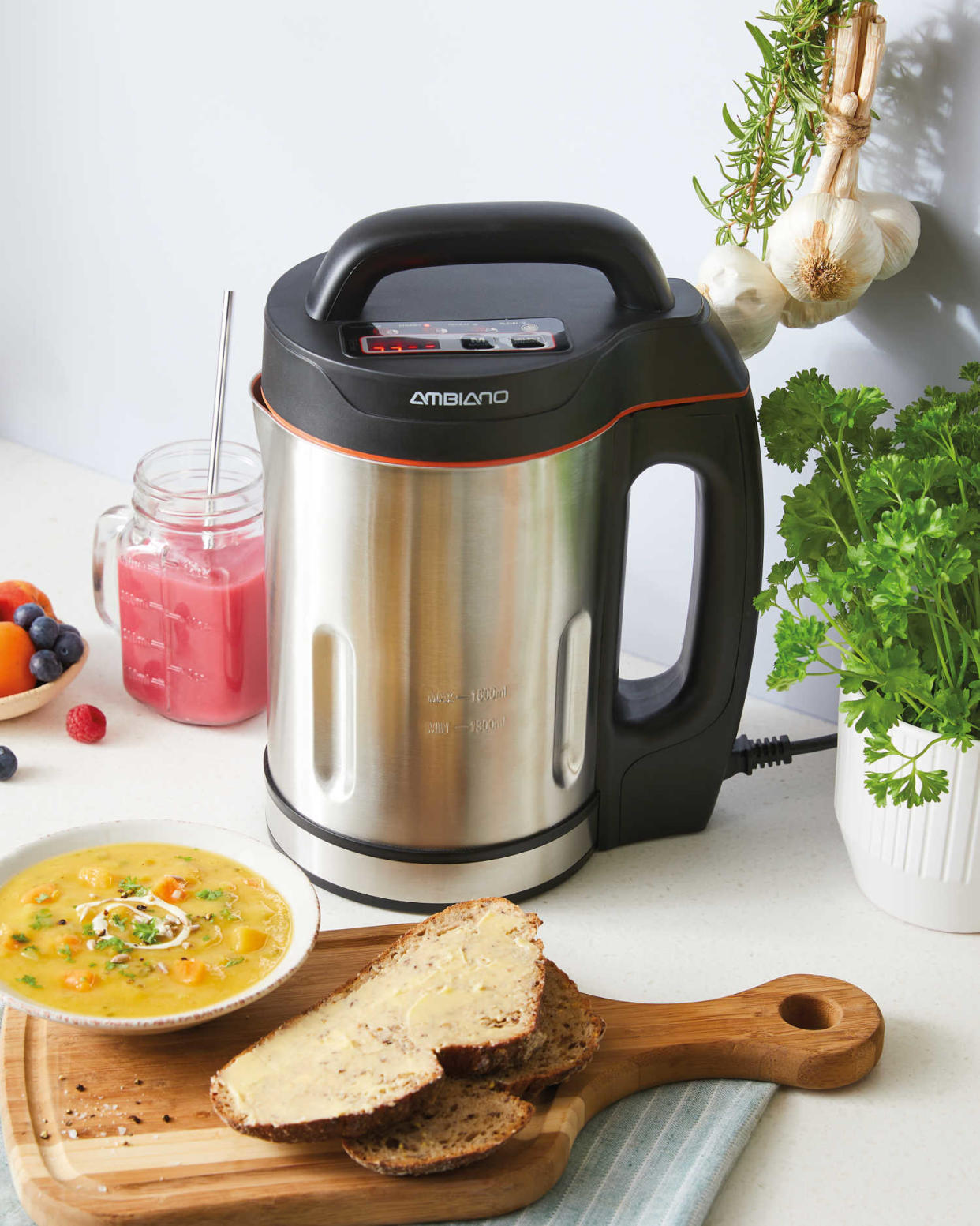 Ambiano Soup Maker is ideal for warming winter meals. (Aldi)