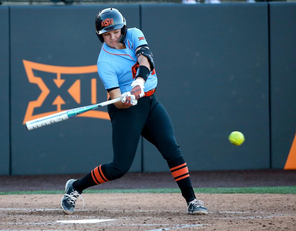 Freshman Micaela Wark's big weekend helped break the Oklahoma State offense out of its recent slump.