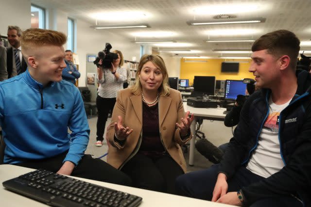 Karen Bradley visits Belfast Metropolitan College