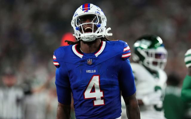 NFL stats leaders: Where Josh Allen, Stefon Diggs, James Cook rank