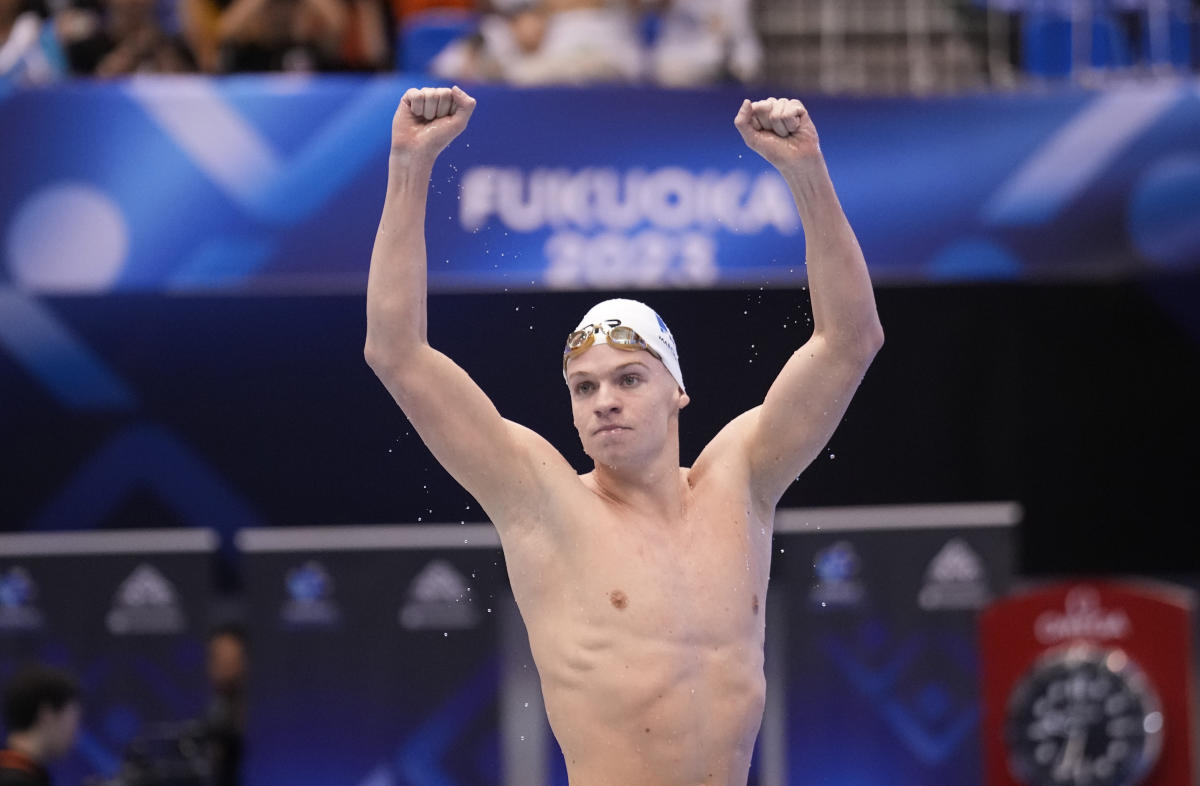 #French star Leon Marchand breaks Michael Phelps’ 400-meter IM world record