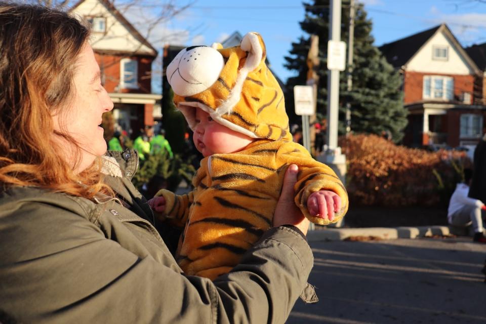 Anne Lowry says she loves living near Tim Hortons Field, especially during big events like the Grey Cup.