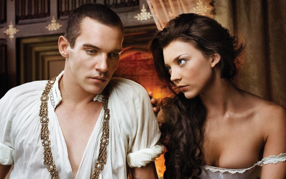 Jonathan Rhys Meyers with Natalie Dormer, the queen of historical raunch, in The Tudors - BBC/Sony