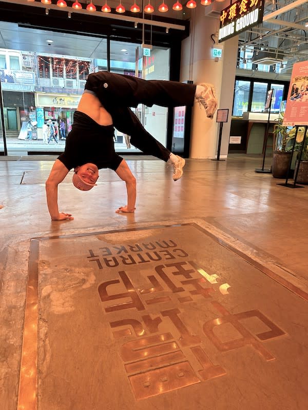 B-Boy Phil Wizard (Philip Kim)訪港，並在中環街市即席表演。