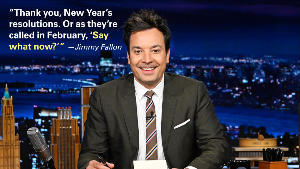 New Year jokes: Jimmy Fallon saying, 