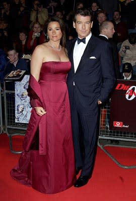 Pierce Brosnan with wife Keely Shaye Smith at the London gala premiere of MGM's Die Another Day