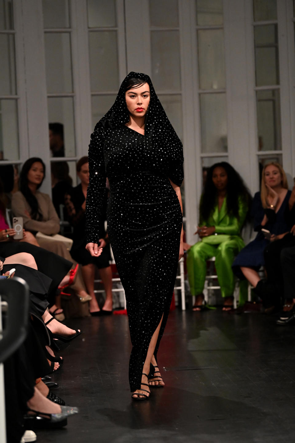 Lauren Chan modeling for Christian Siriano Spring/Summer 2023. (Image via Getty Images)