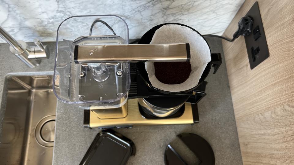 coffee machine viewed from above