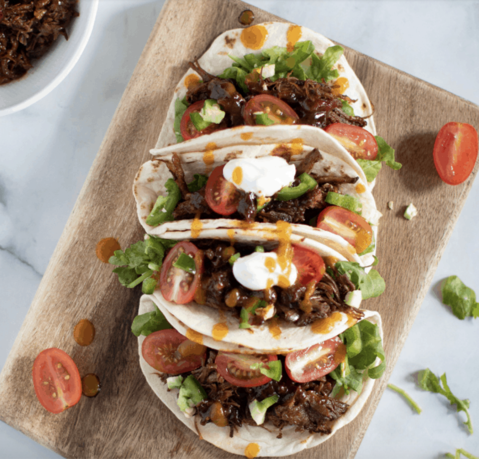 Sweet Heat BBQ Braised Rib Tacos