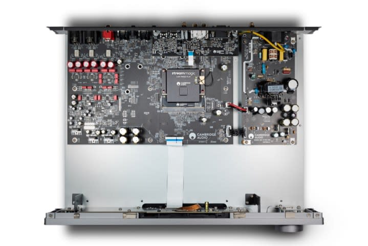 The internals on the Cambridge Audio CXN100