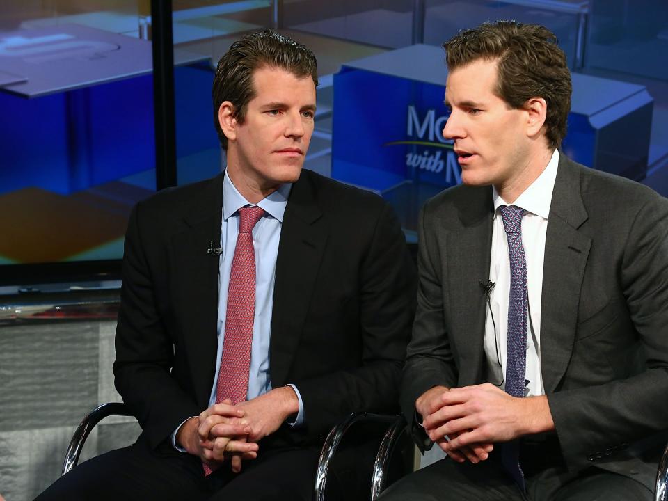 Entrepreneurs Tyler Winklevoss and Cameron Winklevoss discuss bitcoin on FOX Business' &quot;Mornings With Maria&quot; television program on December 11, 2017.