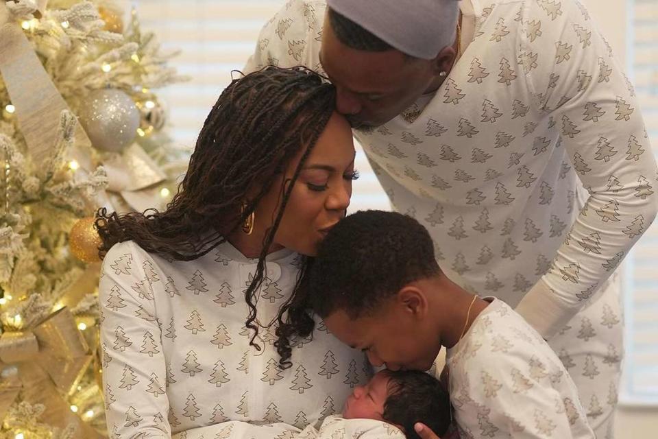 <p>Sanya Richards-Ross/Instagram</p> Sanya Richards Ross and Aaron Ross with their sons