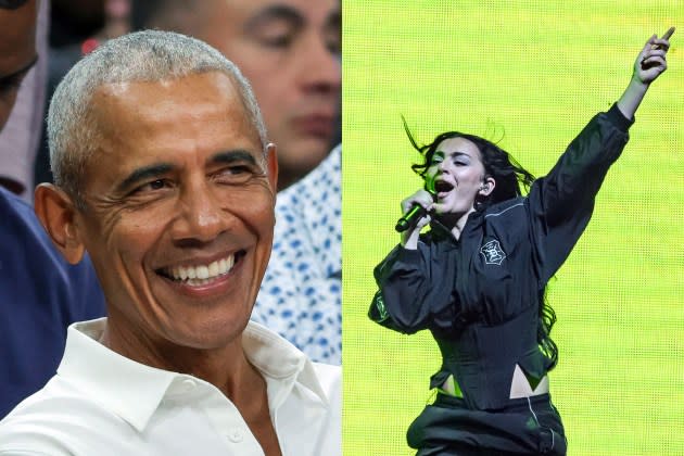 Barack Obama enjoys listening to 'Brat.' - Credit: Ethan Miller/Getty Images; Katja Ogrin/Redferns/Getty Images