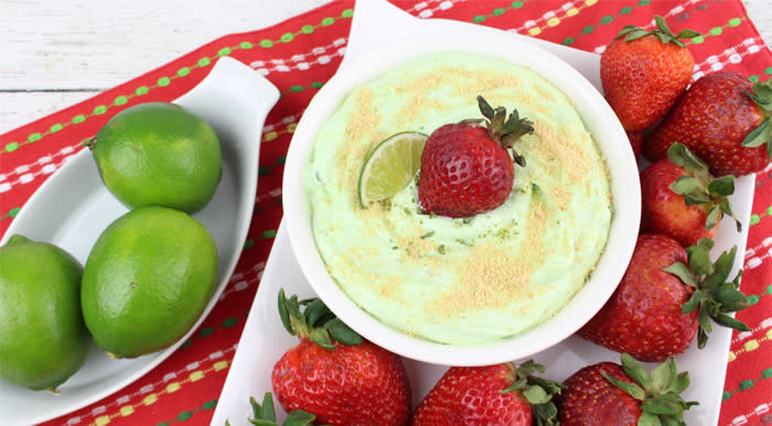 Key lime cheesecake dip