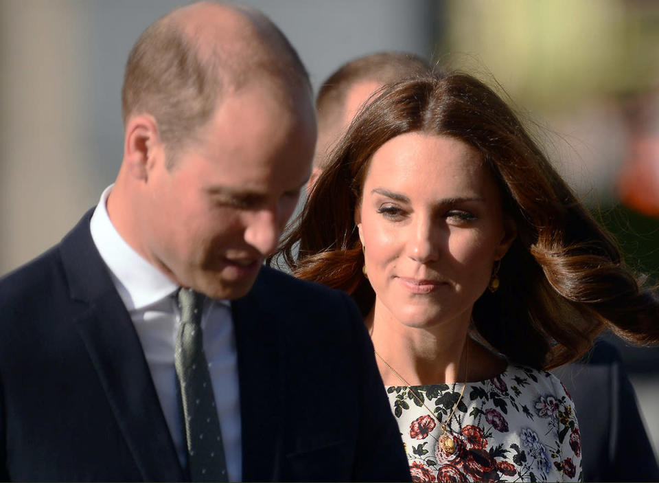 GDANSK, POLAND - JULY 18, 2017: PRINCE WILLIAM AND CATHERINE DUCHESS OF CAMBRIDGE DURING VISIT IN POLAND