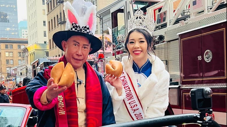 Martin Yan and Crystal Lee 2023 Chinese New Year Parade