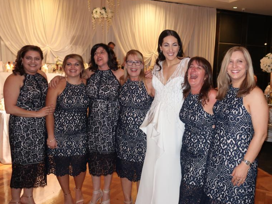 Imagine being one of the six women who turned up to a wedding in the dress [Photo: Facebook/Debbie Speranza]