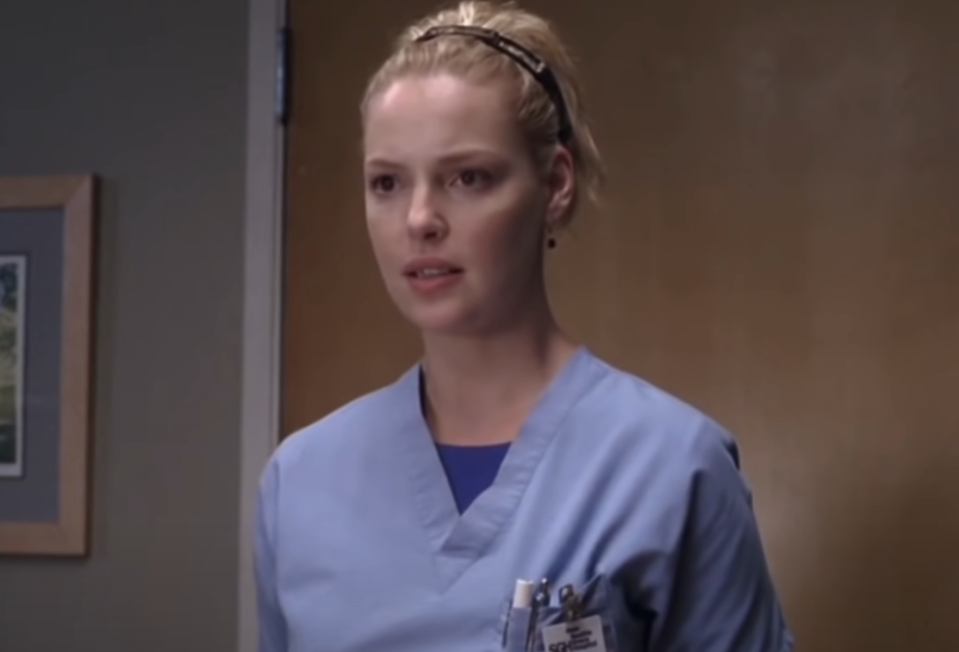 Closeup of Katherine Heigl as Izzie