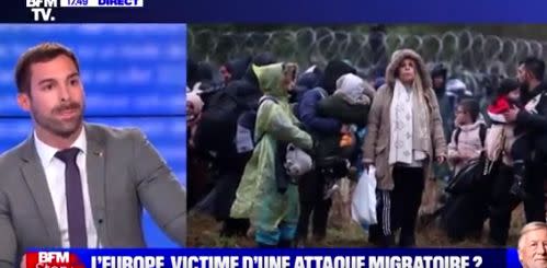 Julien Odoul sur le plateau de BFMTV jeudi 11 novembre (Photo: Capture BFMTV)