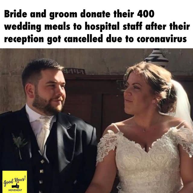 48) Bride And Groom Donate Food To NHS - March 2020