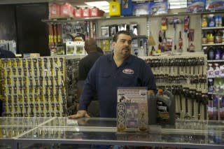 Joe Ferrer, owner of BS&F Auto Parts in the Bronx, New York