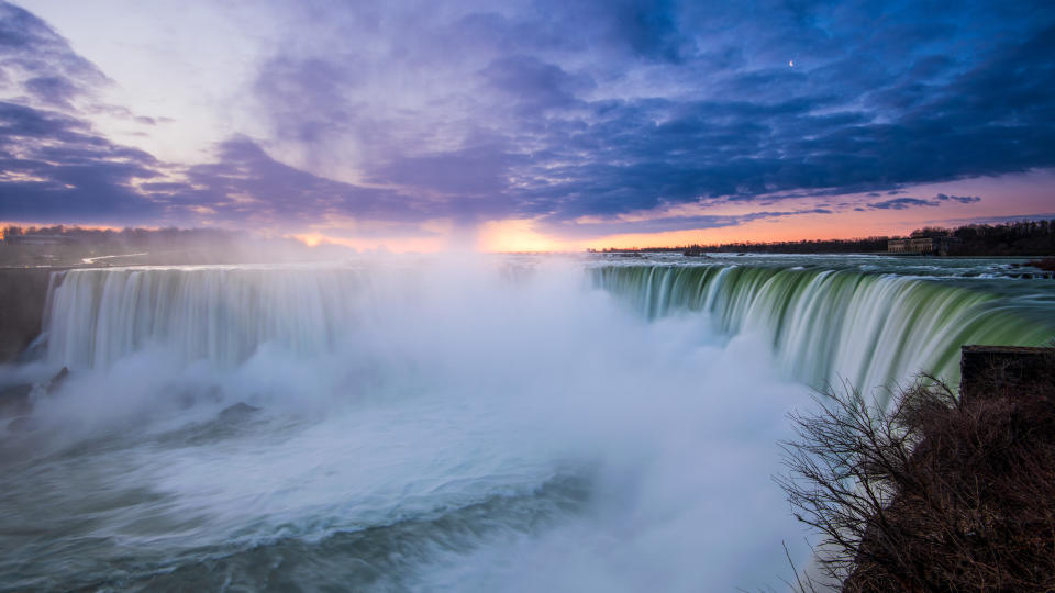 Horseshoe falls on the Canadian Side of Niagara Falls.