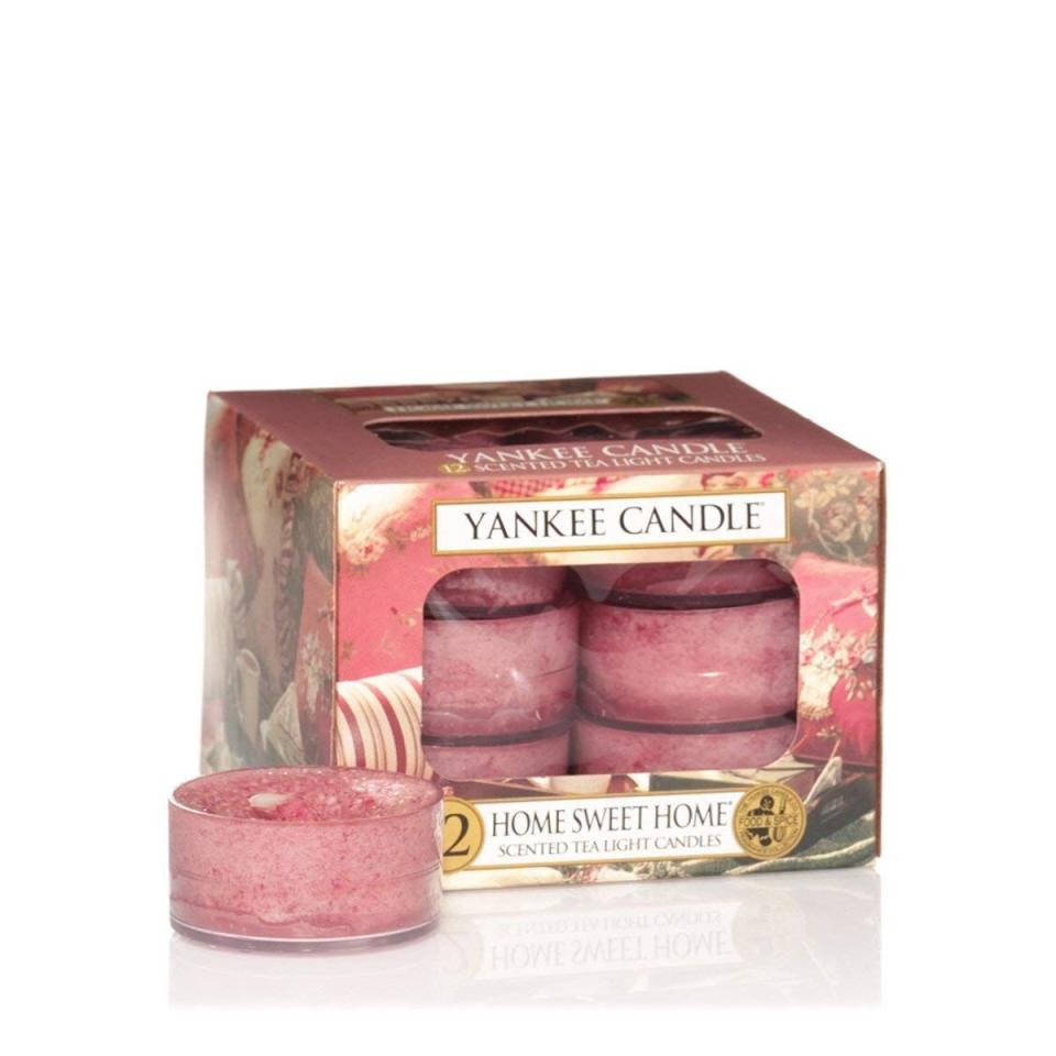 Yankee Candle Home Sweet Home Tea Light Candles, pack of 12