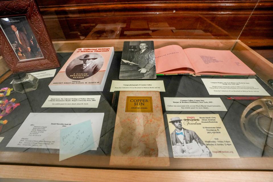 A display in Stages of Freedom's exhibit "Black Lavender."