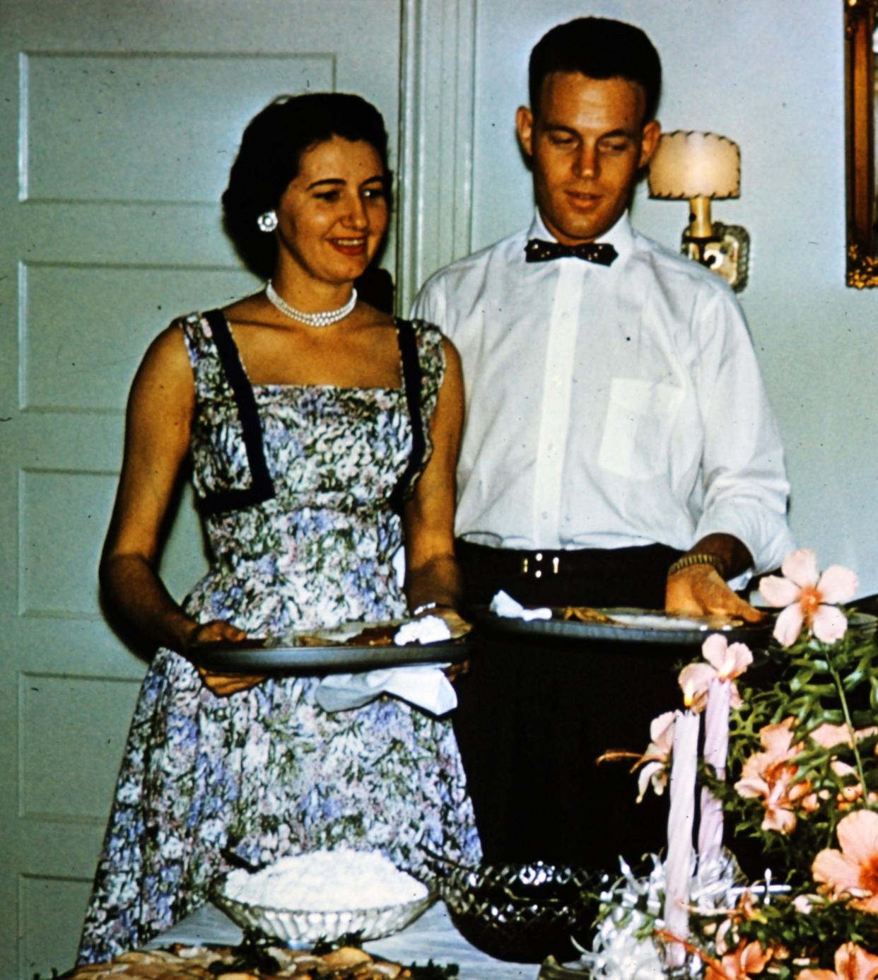 Janet Alessi's parents in 1956. Their marriage lasted nearly 64 years, before Anna Meckstroth died in 2020. A year later, Dr. Spencer Meckstroth died. For years, Janet battled her parents' Depression-era need to save everything.