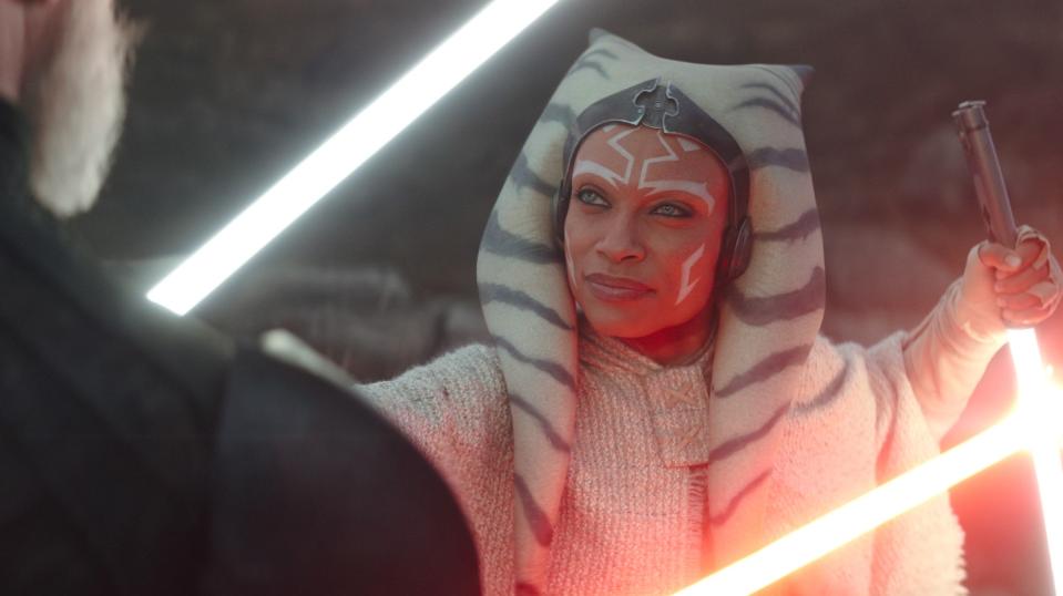 Rosario Dawson plays Ahsoka Tano  in "Ahsoka."