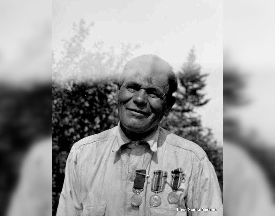 Nova Scotia's Sam Glode, a Mi'kmaw man from Queens County, was a tunneller in the First World War. His war service will be part of an exhibit later this year.  (William Dennis Collection/Nova Scotia Museum - image credit)