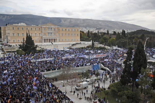 Greece Macedonia Protest