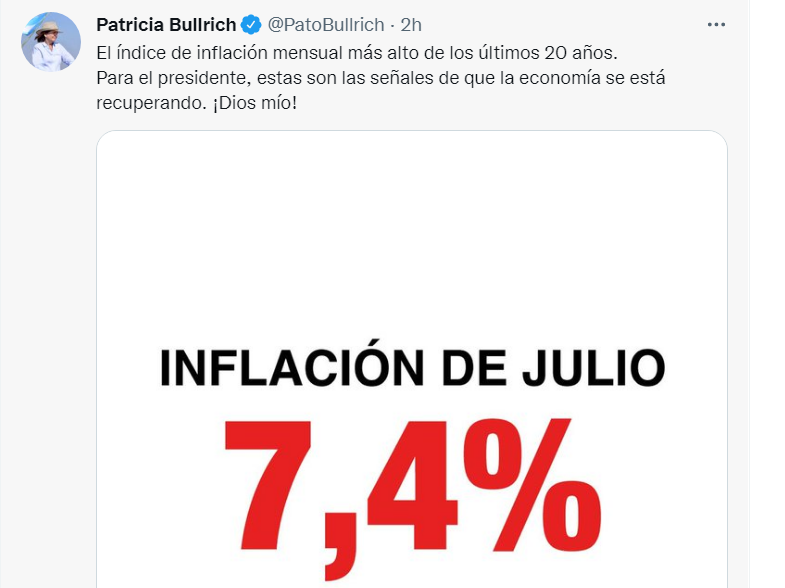 Patricia Bullrich se sumó su crítica a las de Larreta y Vidal