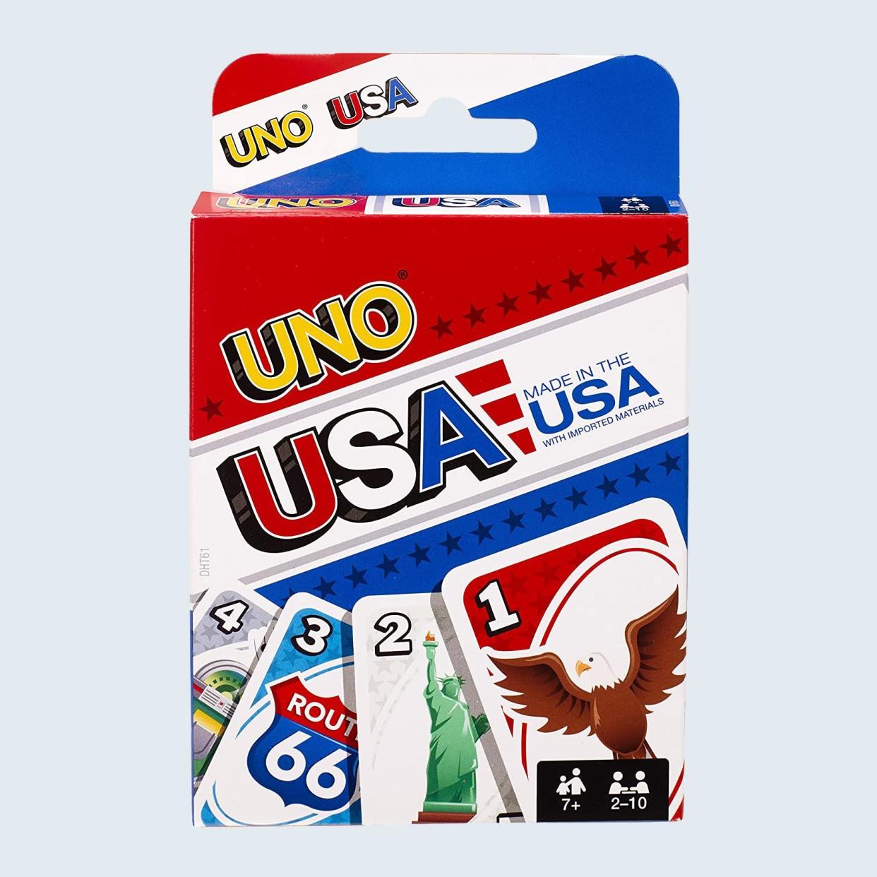 USA UNO card game for fourth of July