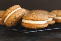 <p>Key lime pie is king in the Sunshine State, and the flavors translate seamlessly to crunchy cookies as well. Whether you prefer key lime coolers or these key lime pie sandwich cookies filled with tangy cream, you really can't go wrong.</p><p>Get the recipe from <a href="https://cookiesandcups.com/key-lime-pie-sandwich-cookies/" rel="nofollow noopener" target="_blank" data-ylk="slk:Cookies & Cups;elm:context_link;itc:0;sec:content-canvas" class="link ">Cookies & Cups</a>.</p>