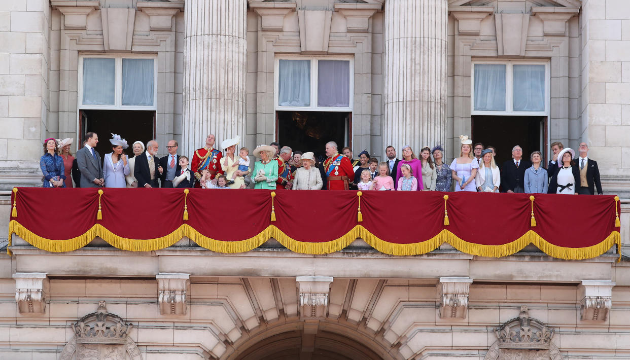 Royal family on the balcony for Trooping The Colour 2019