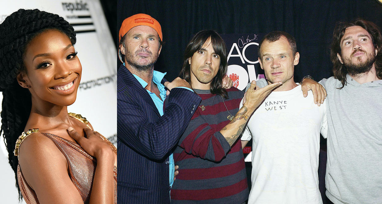 Brandy has heard that Red Hot Chili Peppers guitarist John Frusciante, far right, is a fan of her work. (Photo: Getty Images)