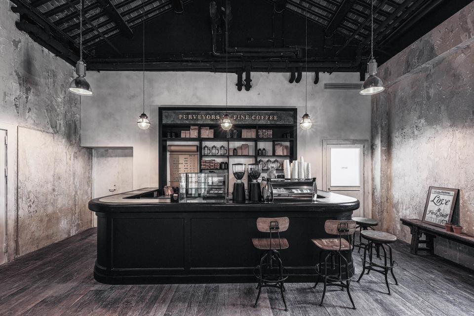 The Le Labo bakery and café on the second floor.