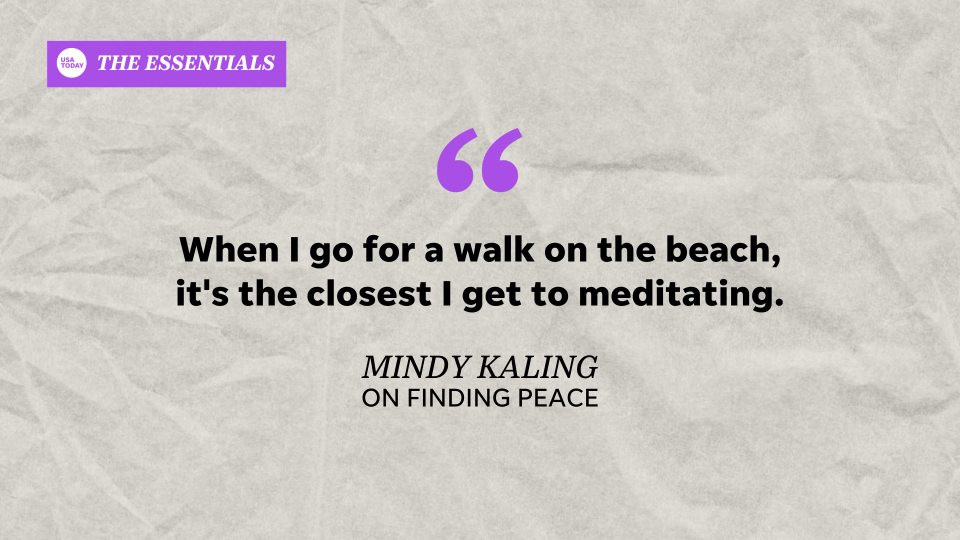 USA TODAY's The Essentials: Mindy Kaling opens up about finding peace at the beach in Malibu, California.